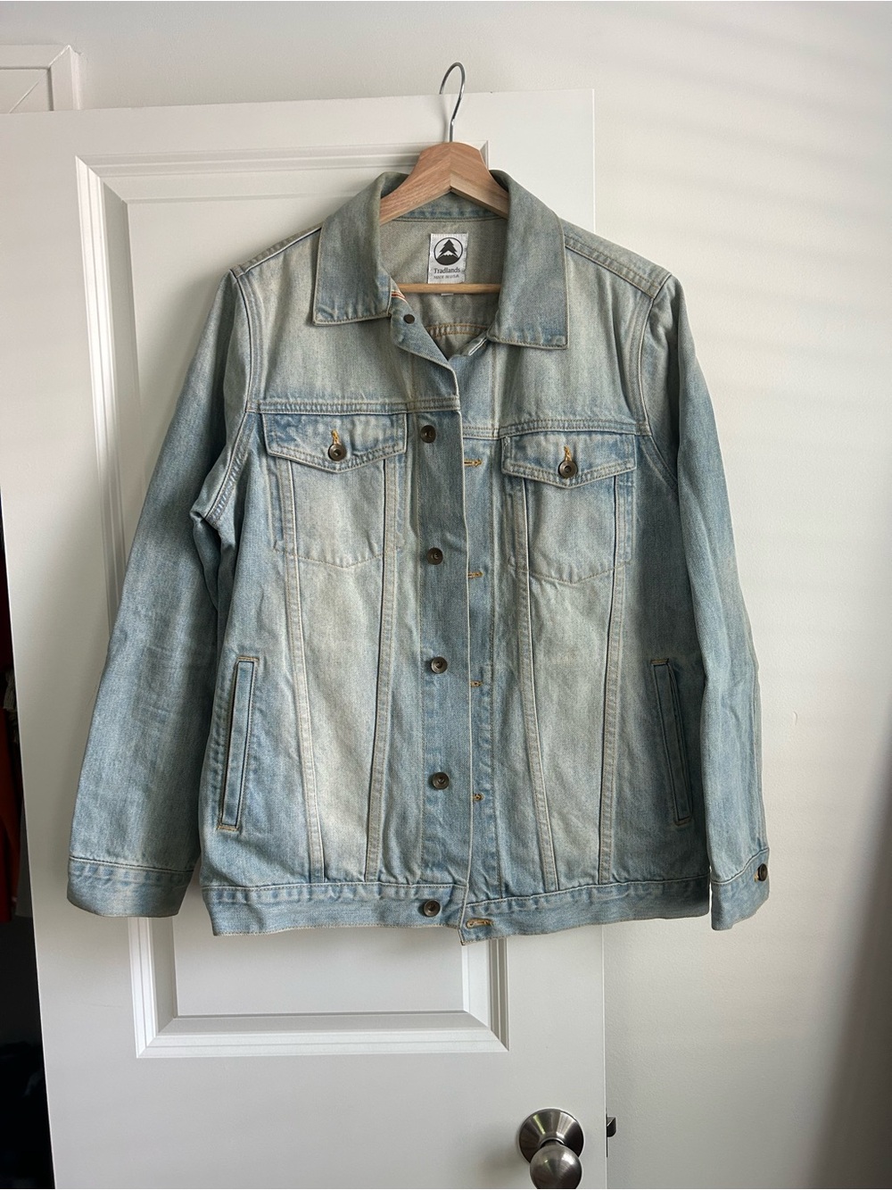 Tradlands light wash denim jacket Size L